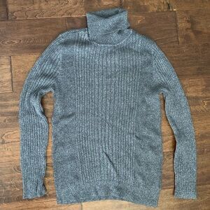 Dark Gray Turtleneck Sweater